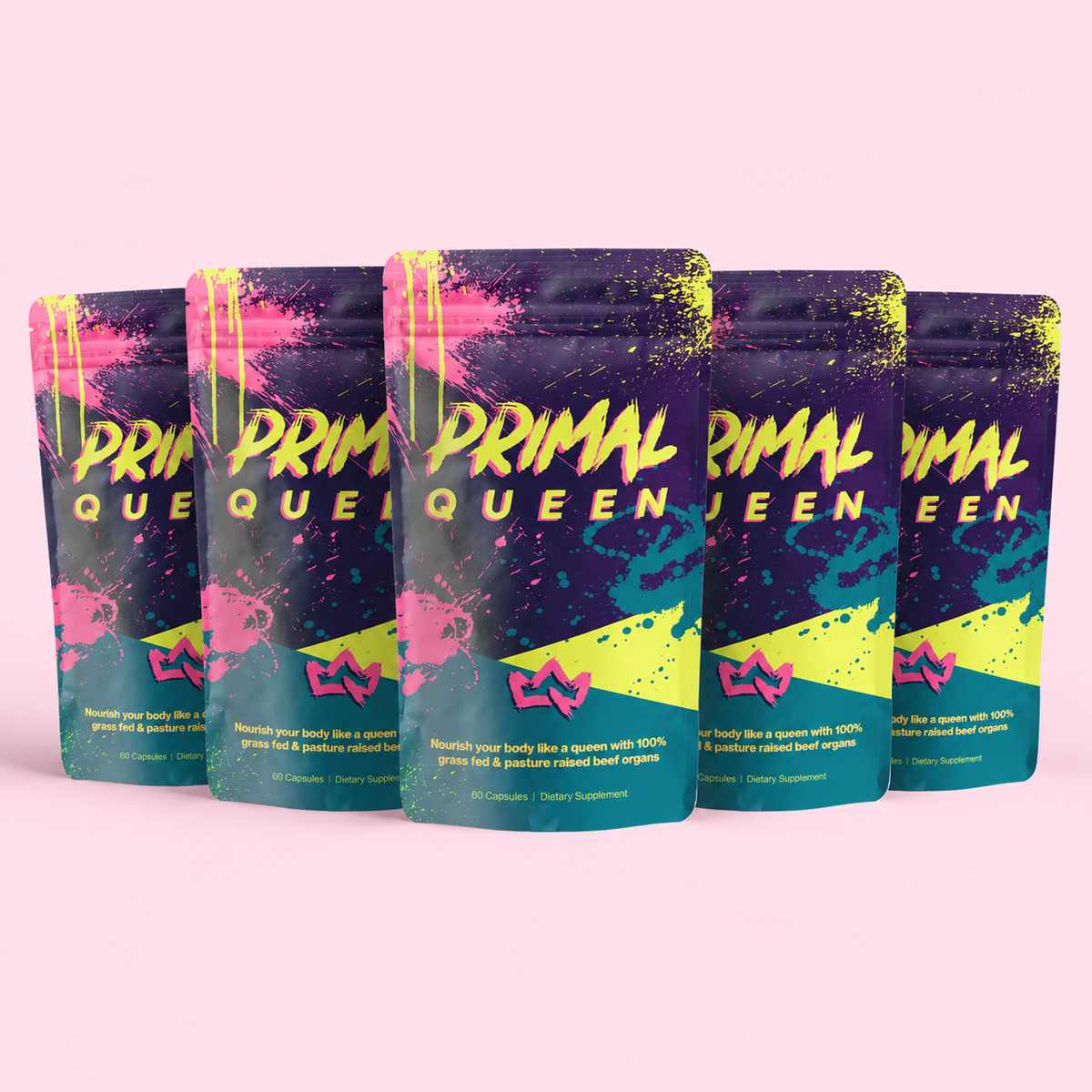 Primal Queen Beef Organs — 5 bags, no gifts included